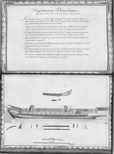 Eine Galeere wird startklar gemacht, zweiundzwanzigste Demonstration, Tafel 23, Illustration aus 